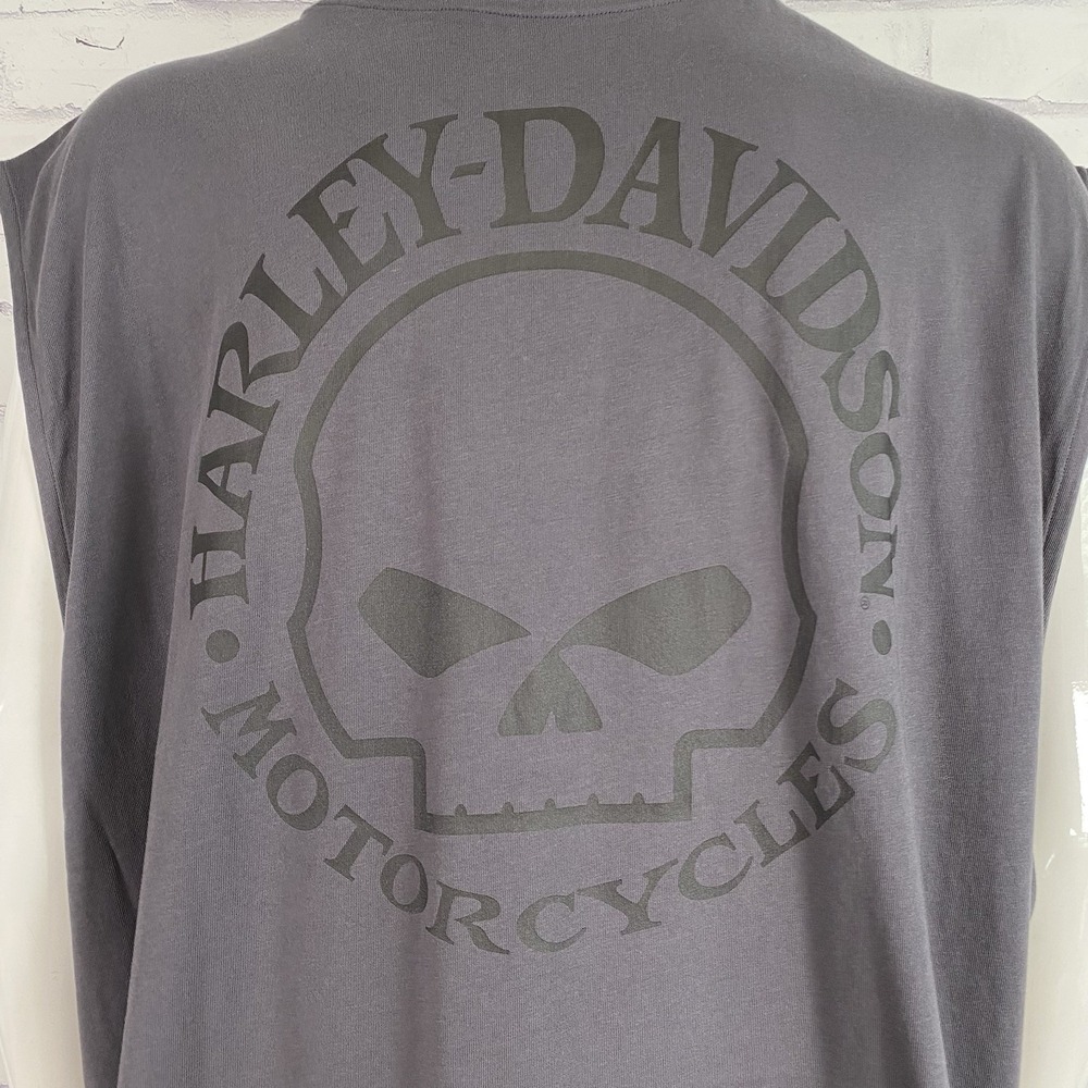 Harley-Davidson Shirt Mens 5XL Sleeveless Muscle Tee Logo Skull Motorcycle NWT
